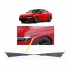 Honda Civic FE1 2022 ve Sonrası Far Üstü Kaşı Çıtası Piyano Black 2 Parça