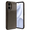 Honor 400 Kılıf Auto Focus Karbon Kapak - Kahverengi