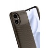 Honor 400 Kılıf Auto Focus Karbon Kapak - Kahverengi