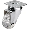 Hts 301 - 50x20 mm Şeffaf Makaralı Tablalı Teker