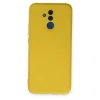 Huawei Mate 20 Lite Kılıf Nano içi Kadife Silikon - Sarı
