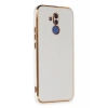 Huawei Mate 20 Lite Kılıf Volet Silikon - Beyaz