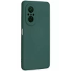 Huawei Nova 9 SE Kılıf Nano içi Kadife Silikon - Koyu Yeşil