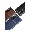 Huawei P Smart 2021 Kılıf Auto Focus Karbon Kapak - Siyah