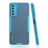 Huawei P Smart 2021 Kılıf Platin Silikon - Mavi