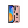 Huawei P Smart 2021 Kılıf Sofya Yüzüklü Silikon Kapak - Rose