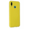 Huawei P20 Lite Kılıf Nano içi Kadife Silikon - Sarı