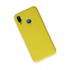 Huawei P20 Lite Kılıf Nano içi Kadife Silikon - Sarı