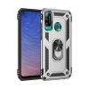 Huawei P40 Lite E Kılıf Sofya Yüzüklü Silikon Kapak - Gümüş