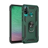 Huawei P40 Lite E Kılıf Sofya Yüzüklü Silikon Kapak - Yeşil