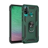 Huawei P40 Lite E Kılıf Sofya Yüzüklü Silikon Kapak - Yeşil