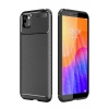 Huawei Y5P Kılıf Auto Focus Karbon Kapak - Siyah