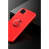 Huawei Y5P Kılıf Range Yüzüklü Silikon - Kırmızı