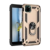 Huawei Y5P Kılıf Sofya Yüzüklü Silikon Kapak - Gold