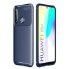 Huawei Y6P Kılıf Auto Focus Karbon Kapak - Lacivert