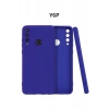 Huawei Y6P Kılıf First Silikon - Lacivert