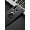 Huawei Y6P Kılıf Range Yüzüklü Silikon - Siyah