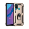 Huawei Y6P Kılıf Sofya Yüzüklü Silikon Kapak - Gold