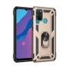 Huawei Y6P Kılıf Sofya Yüzüklü Silikon Kapak - Gold