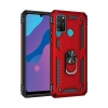 Huawei Y6P Kılıf Sofya Yüzüklü Silikon Kapak - Kırmızı