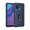 Huawei Y6P Kılıf Sofya Yüzüklü Silikon Kapak - Lacivert