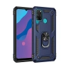 Huawei Y6P Kılıf Sofya Yüzüklü Silikon Kapak - Lacivert