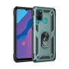 Huawei Y6P Kılıf Sofya Yüzüklü Silikon Kapak - Yeşil