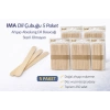 İMA Dil Çubuğu 50 Adet Ahşap Abeslang Steril Olmayan Tahta Dil Basacağı 5 Paket