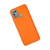 İnfinix Hot 10 Play Kılıf Nano içi Kadife Silikon - Turuncu
