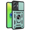 İnfinix Hot 30 5G Kılıf Pars Lens Yüzüklü Silikon - Yeşil