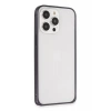 iPhone 14 Pro Kılıf Metal Bumper Magneticsafe Kapak - Derin Mor