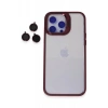 iPhone 14 Pro Kılıf Roblox Lens Standlı Kapak - Bordo