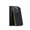 iPhone 15 Pro Max Kılıf Aramid 600D Kevlar Karbon Fiber Magsafe Kapak - Sarı