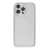 iPhone 15 Pro Max Metal Bumper Mat Kapak - Gümüş