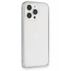 iPhone 15 Pro Metal Bumper Mat Kapak - Gri