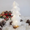 Işıklı Simli Dekoratif Beyaz Çam Ağacı - 30cm -