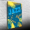 Jazz Night Afişi Kanvas Tablo 50 x 70