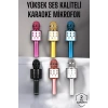 Kablosuz Bluetooth Karaoke Mikrofon USB ve AUX Girişli, Yüksek Ses Kalitesi