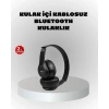 Kablosuz Bluetooth Kulaklık – TF Kart, AUX, Mikrofonlu, Suya Dayanıklı, 10m Menzil