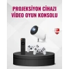 Kablosuz Mini Projeksiyon Cihazı Oyun ve Film İçin Taşınabilir Ev Sineması
