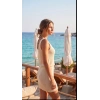 Kadın Askılı Kare Yakalı Belden Bağcıklı Triko Pareo