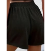 Kadın Askılı Yuvarlak Yakalı Burgu Krop Ve Bluz Short Ikili Takım