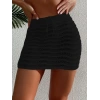 Kadın Bağcıklı Mini Triko Etek
