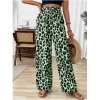Kadın Beli Lastikli Leopar Desen Süprem Pantolon
