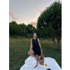 Kadın Keten Kumaş Kolsuz Mini Boy Elbise