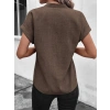 Kadın Kısa Kollu Hakim Yaka Sofya Bluz