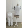 Kadın Kolsuz önü Düğmeli Yelek Ve Pantolon Ikili Takım