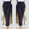 Kadın üste Oturan Paçası Bilek üzerinde Biten Krep Kumaş Pantolon 36 (S) - 50 (5XL)