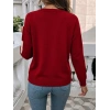 Kadın Uzun Kollu Bisiklet Yaka Triko Bluz