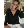 Kadın Uzun Kollu Degaje Yakalı Sandy Bluz